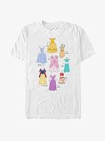 Disney Princess Classic Textbook Dresses T-Shirt