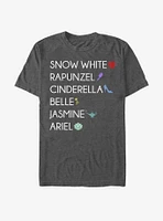 Disney Princess Classic List T-Shirt