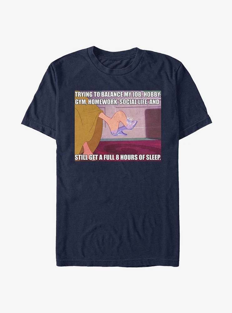 Disney Cinderella Life Balance Shoe Meme T-Shirt