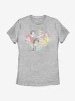 Disney Princesses Original Six Heart Womens T-Shirt