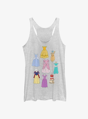 Disney Princesses Sketchbook Outfits Womens Tank Top