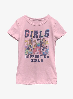 Disney Princesses Girls Supporting Youth T-Shirt