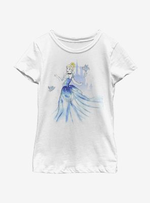 Disney Cinderella Watercolor Youth Girls T-Shirt