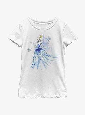 Disney Cinderella Watercolor Youth Girls T-Shirt