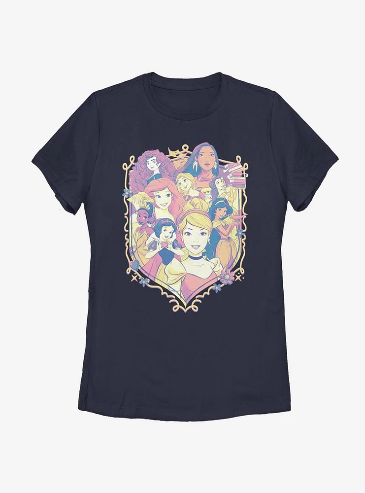 Disney Princesses Royal Shield Womens T-Shirt