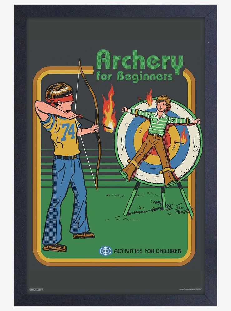 Archery For Beginners Framed Print By Steven Rhodes