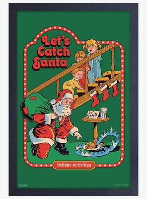 Catch Santa Framed Poster By Steven Rhodes