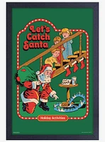 Catch Santa Framed Poster By Steven Rhodes