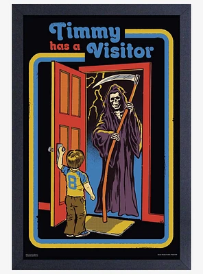 Has A Visitor Framed Poster By Steven Rhodes