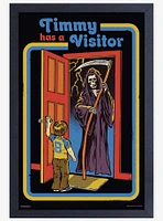 Has A Visitor Framed Poster By Steven Rhodes