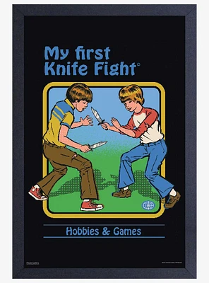 Knife Fight Framed Print By Steven Rhodes