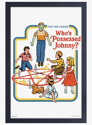 Possessed Johnny Framed Print By Steven Rhodes