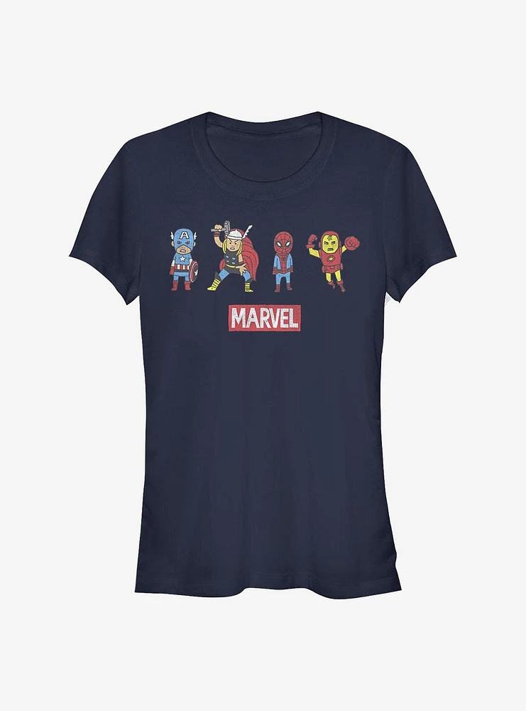 Marvel Avengers Pop Art Group Girls T-Shirt