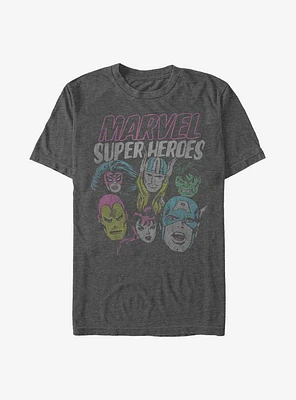 Marvel Avengers Grunge Heroes T-Shirt