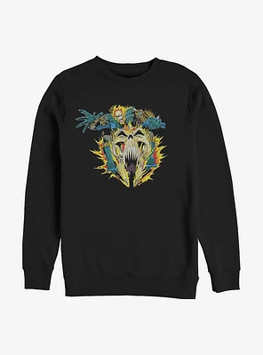 Marvel Ghost Rider Flames Sweatshirt