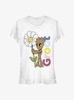 Marvel Guardians Of The Galaxy Groot Daisy Girls T-Shirt