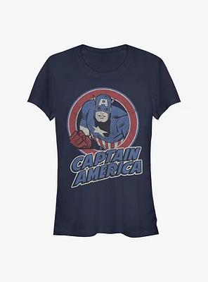 Marvel Captain America Thrifted Girls T-Shirt