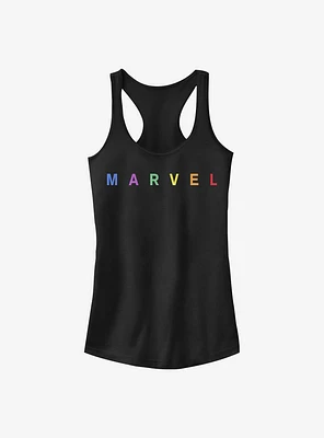 Marvel Simple Logo Emblem Girls Tank