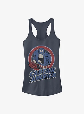 Marvel Captain America Thrifted Girls Tank