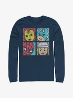 Marvel Avengers Pop Squares Long-Sleeve T-Shirt