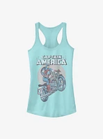 Marvel Captain America Motorcycle Girls Tank