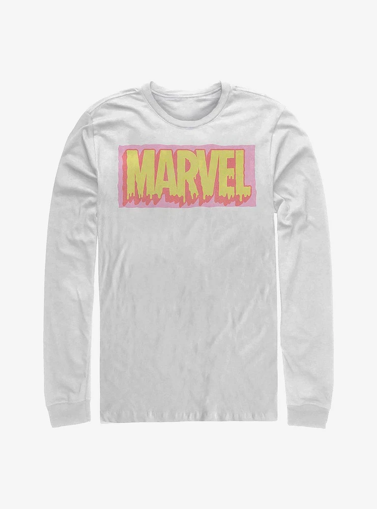 Marvel Logo Drip Long-Sleeve T-Shirt