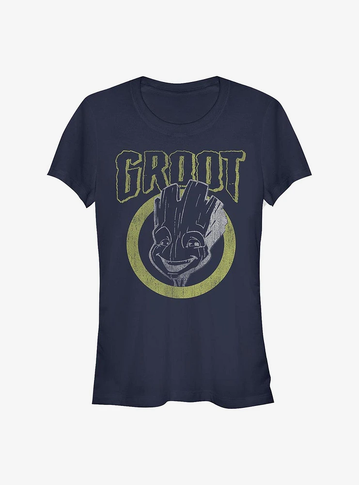 Marvel Guardians Of The Galaxy Grunge Groot Girls T-Shirt