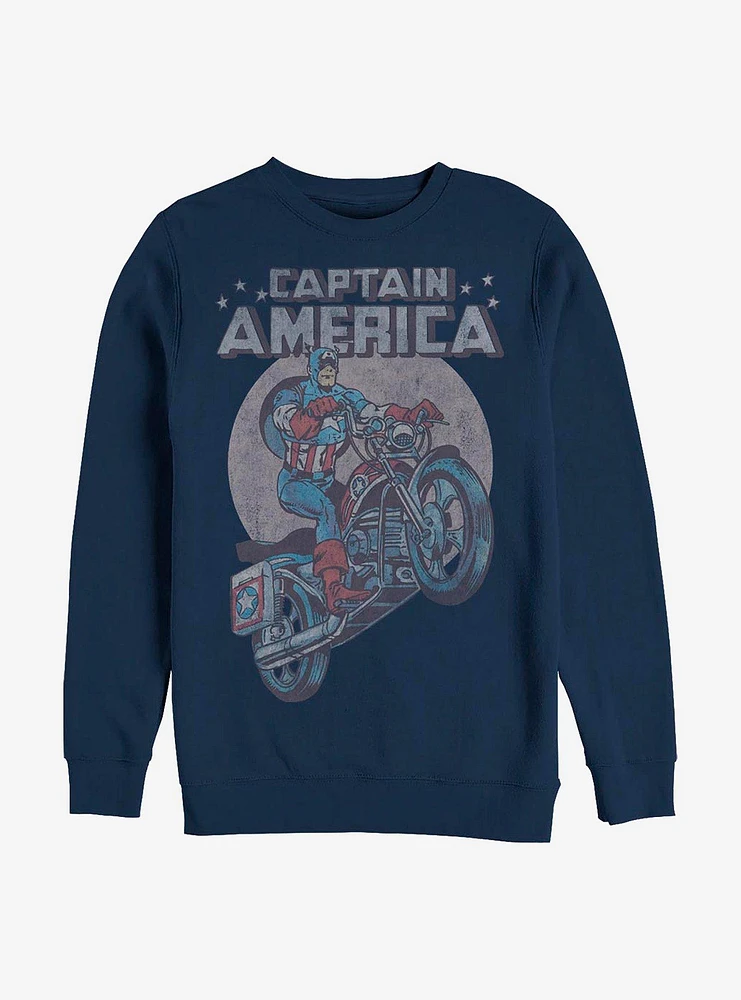 Marvel Captain America Motorcycle Sweatshirt