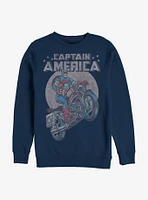 Marvel Captain America Motorcycle Sweatshirt