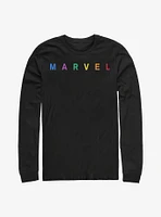 Marvel Simple Logo Emblem Long-Sleeve T-Shirt