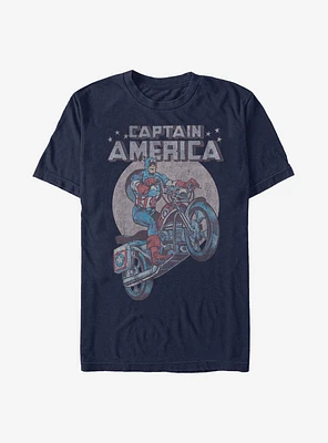 Marvel Captain America Motorcycle T-Shirt