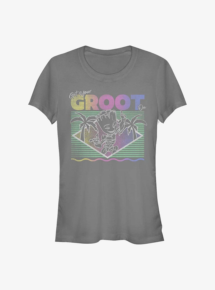 Marvel Guardians Of The Galaxy Vacay Groot Girls T-Shirt