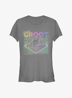 Marvel Guardians Of The Galaxy Vacay Groot Girls T-Shirt