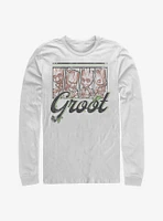 Marvel Guardians Of The Galaxy Four Panel Groot Long-Sleeve T-Shirt