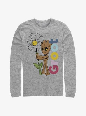 Marvel Guardians Of The Galaxy Groot Daisy Long-Sleeve T-Shirt