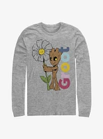 Marvel Guardians Of The Galaxy Groot Daisy Long-Sleeve T-Shirt