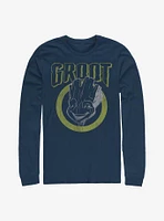 Marvel Guardians Of The Galaxy Grunge Groot Long-Sleeve T-Shirt