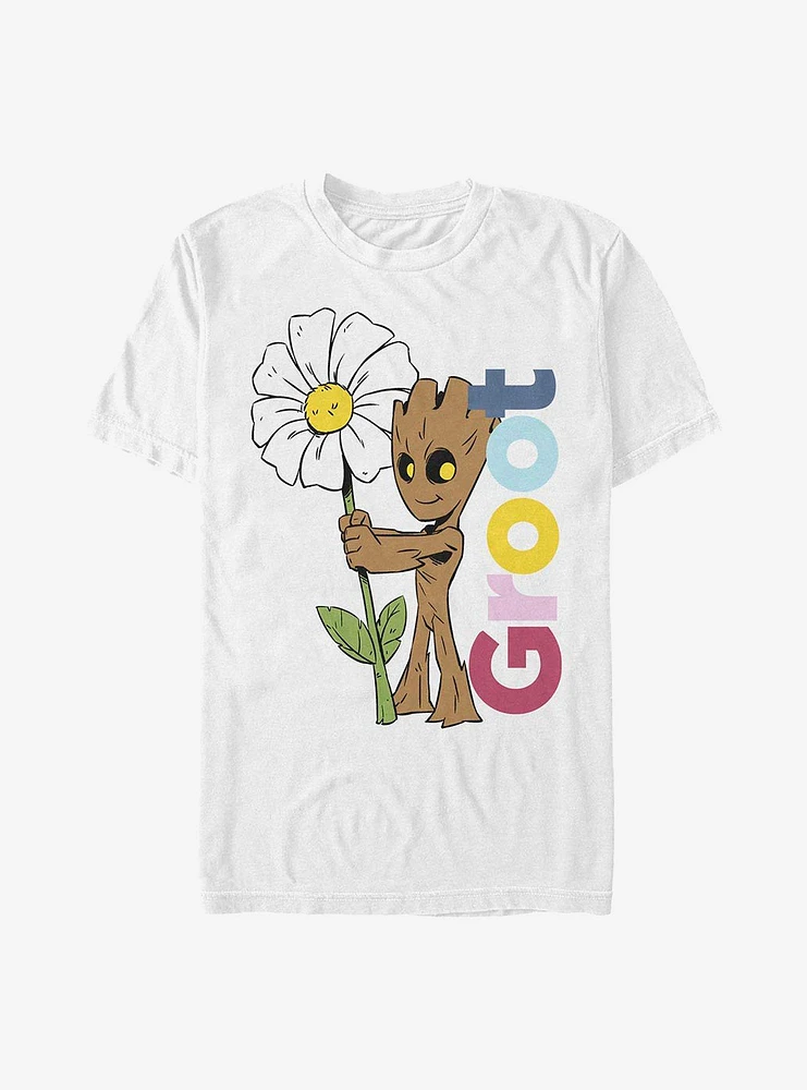 Marvel Guardians Of The Galaxy Groot Daisy T-Shirt