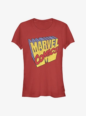 Marvel Comics 3D Logo Girls T-Shirt