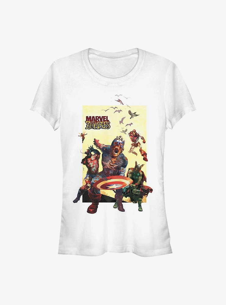 Marvel Zombies Action Panel Girls T-Shirt