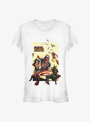 Marvel Zombies Action Panel Girls T-Shirt