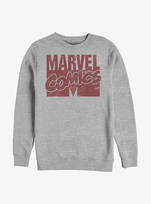 Marvel Logo Distressed Sweatshirt