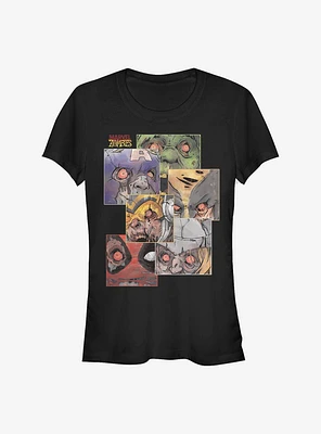 Marvel Zombies Face The Dead Girls T-Shirt