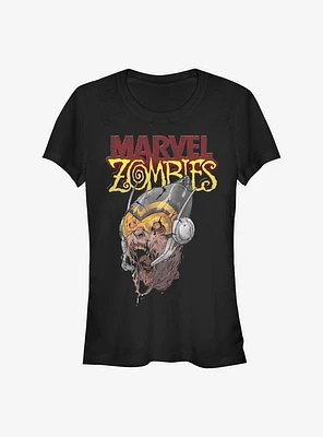 Marvel Zombies Head Of Wasp Girls T-Shirt