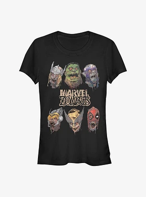 Marvel Zombies Heads Of Undead Girls T-Shirt