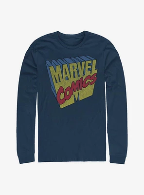 Marvel Comics 3D Logo Long-Sleeve T-Shirt