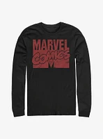 Marvel Logo Distressed Long-Sleeve T-Shirt