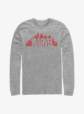 Marvel Skyline Logo Long-Sleeve T-Shirt
