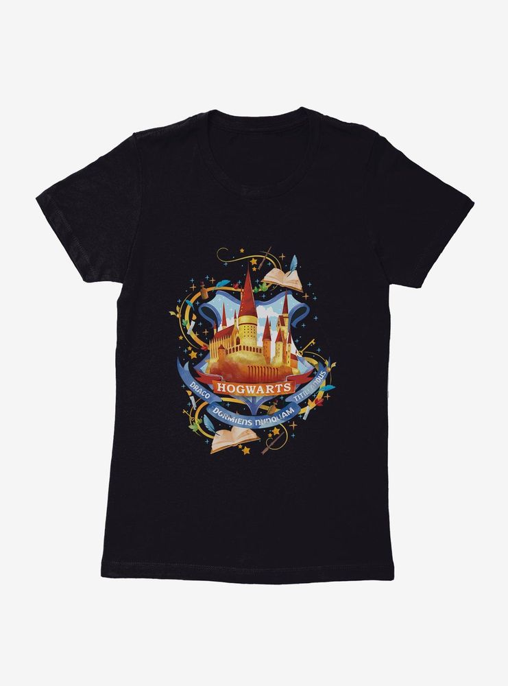 Harry Potter Hogwarts School Graphic Womens T-Shirt