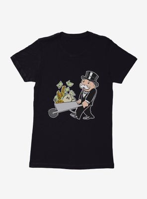 Monopoly Mr. Winning Wheelbarrow Womens T-Shirt
